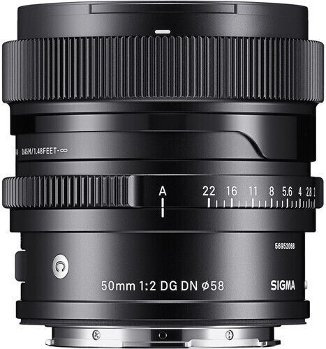 Sigma Cadru complet Obiectiv Foto 50mm f/2 DG DN Contemporary Fix pentru Montura Leica L Black