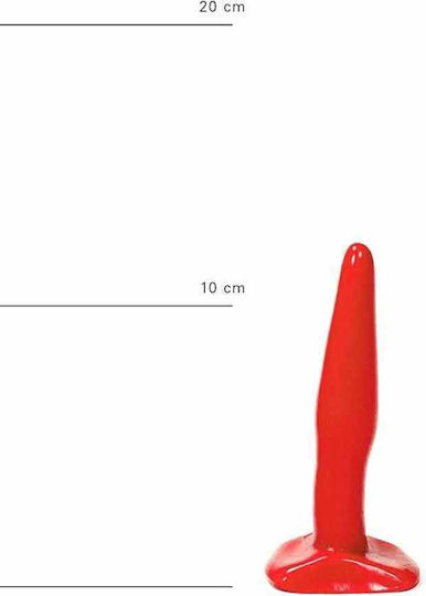 All Red Tiny Anal Plug Klein Rot
