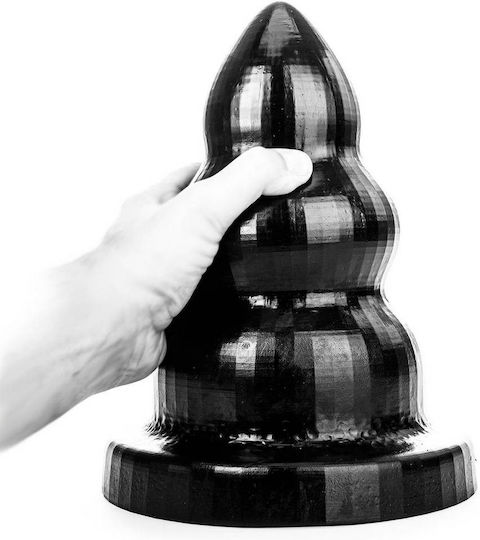 All Black Triple Pleasure Πρωκτική Σφήνα Large Μαύρη