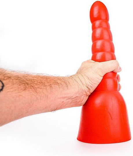 All Red Bole Analdildo Groß Rot