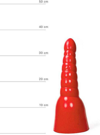 All Red Bole Analdildo Groß Rot