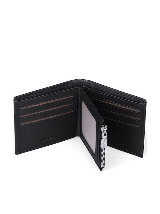 Leather Men's Wallet Cards Black