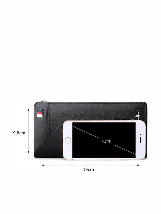 Leather Men's Wallet Cards Black