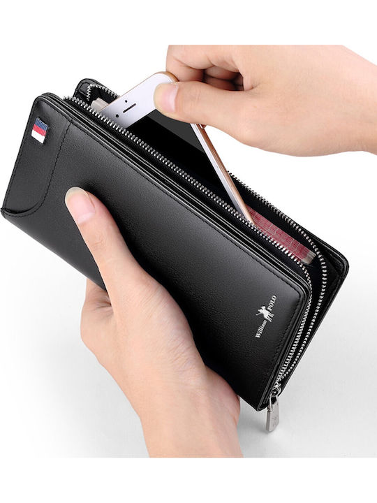 Leather Men's Wallet Cards Black