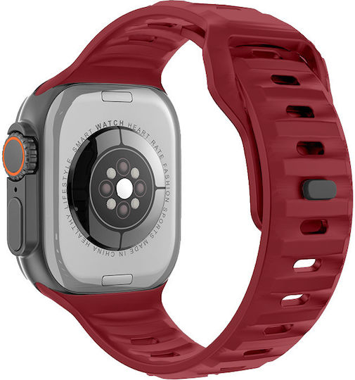 DAS.4 SU08 Smartwatch with Heart Rate Monitor (Black / Red)