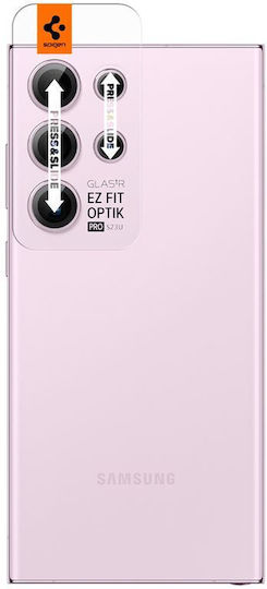 Spigen Glass EZ Fit Optik Pro (2pack) Протекция на Камера Закалено Стъкло Лавандула за Galaxy S23 Ultra