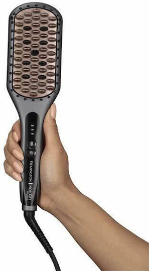 Remington Straight Brush Keratin Protect Κεραμική Ηλεκτρική Βούρτσα με Αέρα για Ίσιωμα