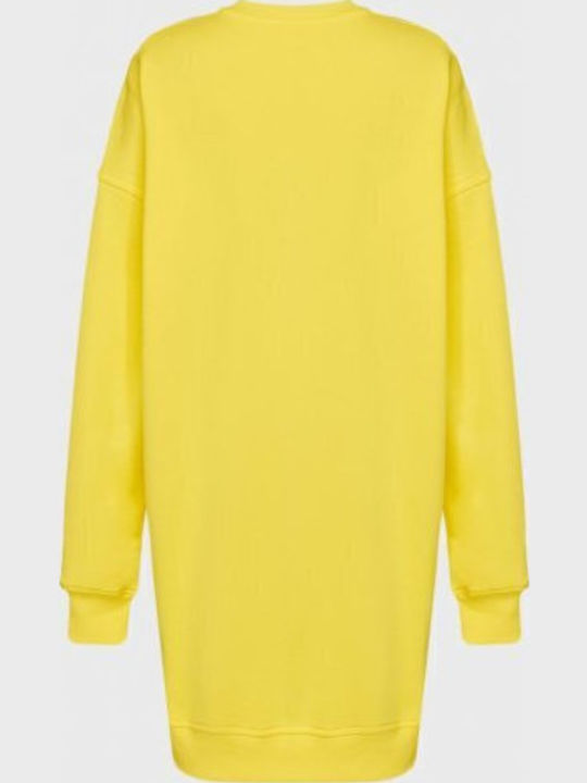 D-Robbie Mini Athletic Dress Long Sleeve Yellow