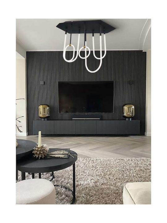 Atman Monaco Pendant Light Black 110x47x85cm