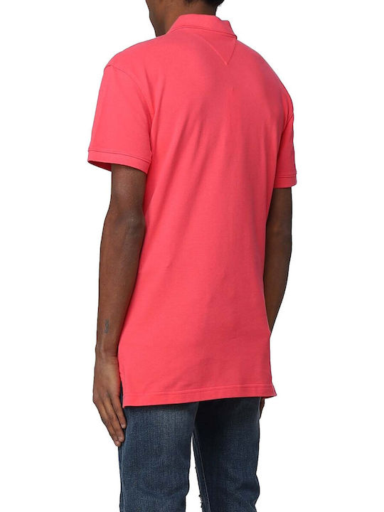 Tommy Hilfiger Herren Kurzarmshirt Polo Rosa