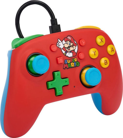 PowerA Nano Ενσύρματο Gamepad για Switch Mario Medley