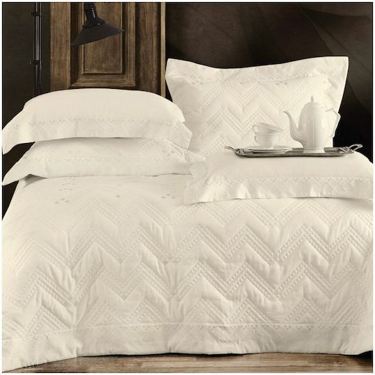 Rythmos Lizzie Set Pătură De Mireasă Supraînălțată Cu 2 Fețe De Pernă 235x250cm
