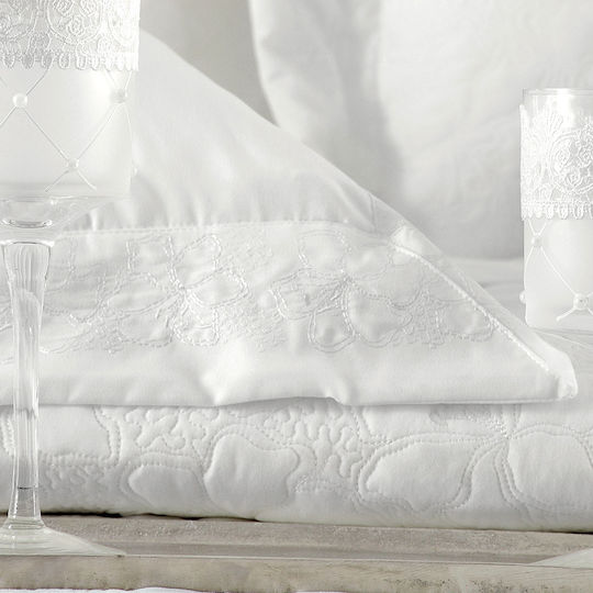 Rythmos Tabitha Νυφικό Σετ 7τμχ Λευκό 235x250cm