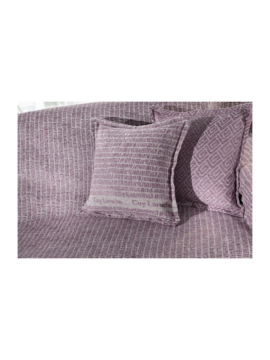 Guy Laroche Parfait Ριχτάρι Πολυθρόνας Δύο 'Οψεων Chenille 150x180εκ. Lilac 1133030123072