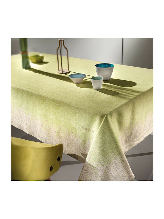 Saint Clair 1021 Tablecloth Lime Beige 145x180cm