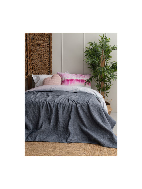 Palamaiki Inez Κουβερλί Μονό από Πολυεστέρα Denim 170x260cm