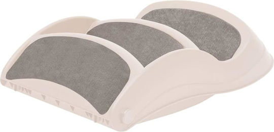 vidaXL Car Steps for Dog 50x38x38cm Cream Beige