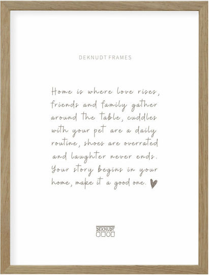 Deknudt Wooden Photo Frame with Beige Frame S47CJ1 13.0x18.0
