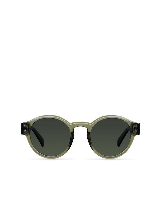 Meller Fynn Sunglasses with Stone Olive Plastic Frame and Green Lens FY-STONEOLI