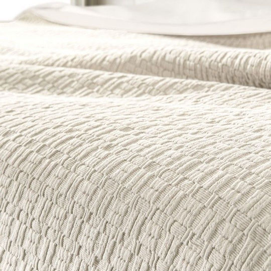 Guy Laroche Nikki Κουβέρτα Πικέ Υπέρδιπλη 240x260εκ. Cream
