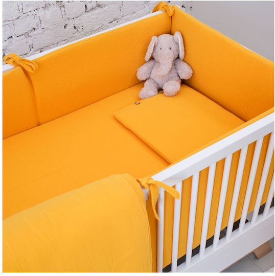 Funna Baby Σετ Βρεφική Παπλωματοθήκη με Μαξιλαροθήκη Κίτρινη 110x150εκ.