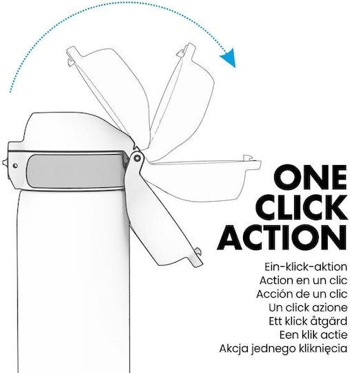 Ion8 Leak Proof Steel Water Bottle Flasche Thermosflasche Rostfreier Stahl BPA Frei 320ml Lilac mit Mundstück