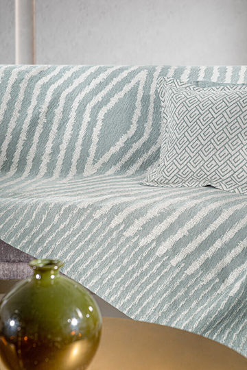 Guy Laroche Norton Ριχτάρι Πολυθρόνας Δύο 'Οψεων Chenille 180x150εκ. Ocean