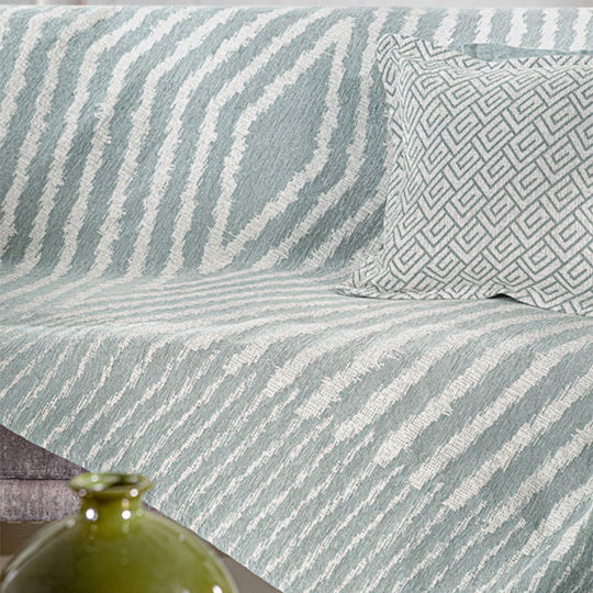 Guy Laroche Norton Ριχτάρι Πολυθρόνας Δύο 'Οψεων Chenille 180x150εκ. Ocean