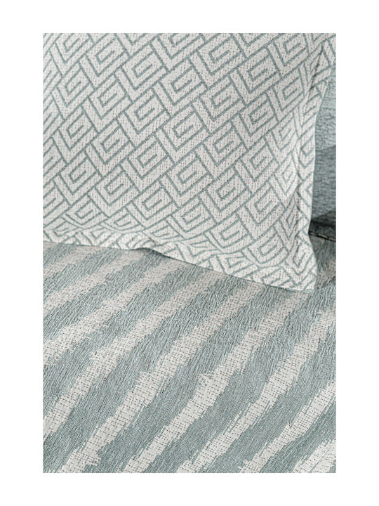 Guy Laroche Norton Sesselüberwurf Zwei Seiten Chenille 180x150cm Ocean