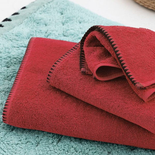 Palamaiki Hand Towel Brooklyn 30x50cm Red Weight 500gr/m²
