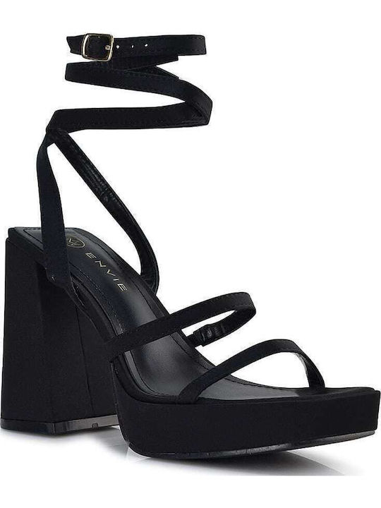 Fabric Sandals Black