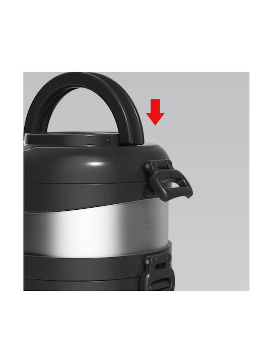 Maestro Lunchbox Isolierte Lunchbox Inox Silber 1200ml 1Stück