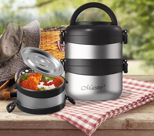 Maestro Maestro Inox Isolierte Lunchbox Silber 1,2lt