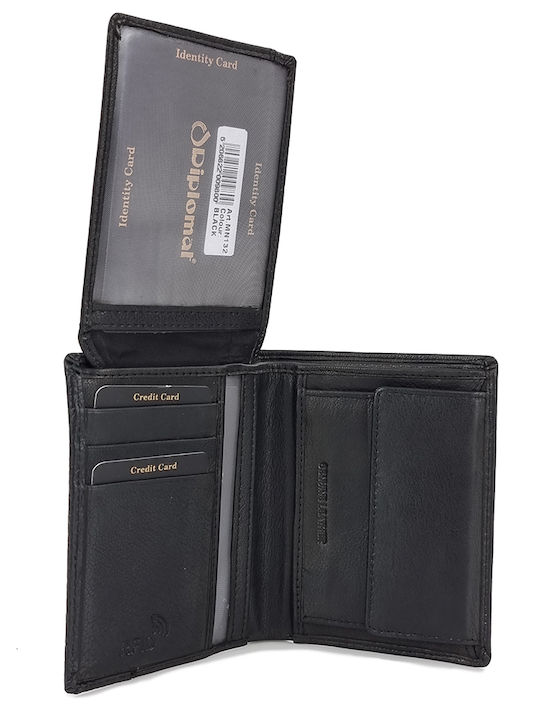 Portofel bărbătesc Clasice cu RFID Negru