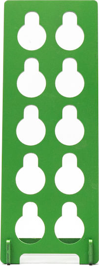 Yoki Yoki Wooden Capsule Stand for 10 Nespresso Pods Green 11x10x28cm 1373