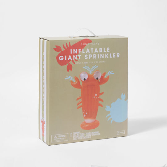 Sunnylife Giant Sprinkler Sonny the Sea Creature Φουσκωτό Παιχνίδι Πισίνας