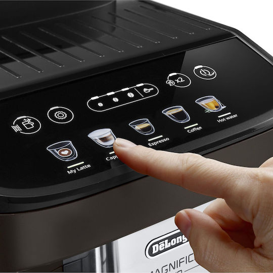 De'Longhi Magnifica Eco Automatische Espressomaschine 1450W Druckreiniger 15bar mit Mahlwerk Schwarz ECAM293.61.BW