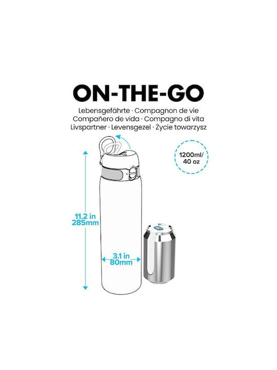 Ion8 Leak Proof Quench Αθλητικό Ανοξείδωτο Παγούρι 1200ml Μπλε