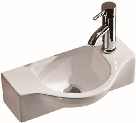 Ceramita F679 Стенен Окачена мивка Порцелан 45x25x12см Бял Ceramita F679 Стенен Окачена мивка Порцелан 45x25x12см Бял