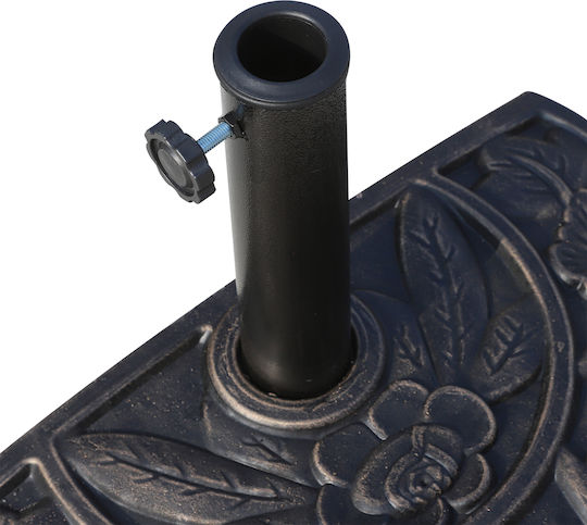 Outsunny Umbrella Stand made of Plastic in Bronze Color 50x31x32cm
