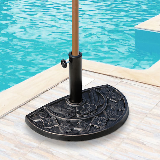 Outsunny Umbrella Stand made of Plastic in Bronze Color 50x31x32cm