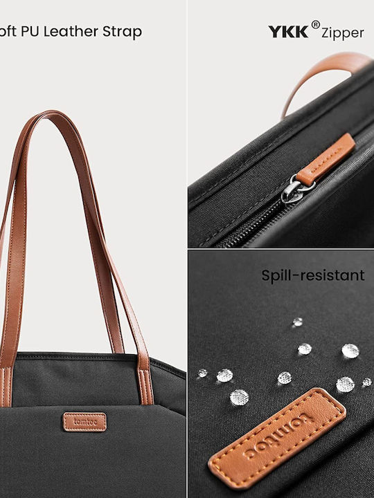 tomtoc Lady Collection A53 Τσάντα Ώμου / Χειρός για Laptop 14" σε Μαύρο χρώμα