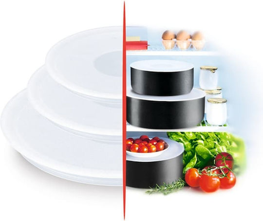 Tefal Ingenio Container Cover made of Plastic in White Color L90192 3pcs