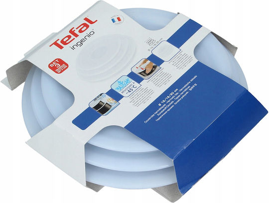Tefal Ingenio Container Cover made of Plastic in White Color L90192 3pcs