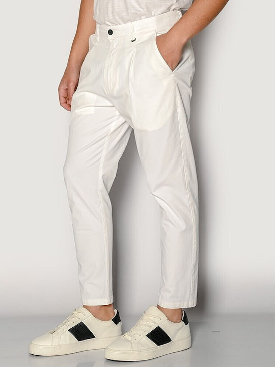 Trousers Chino Elastic White