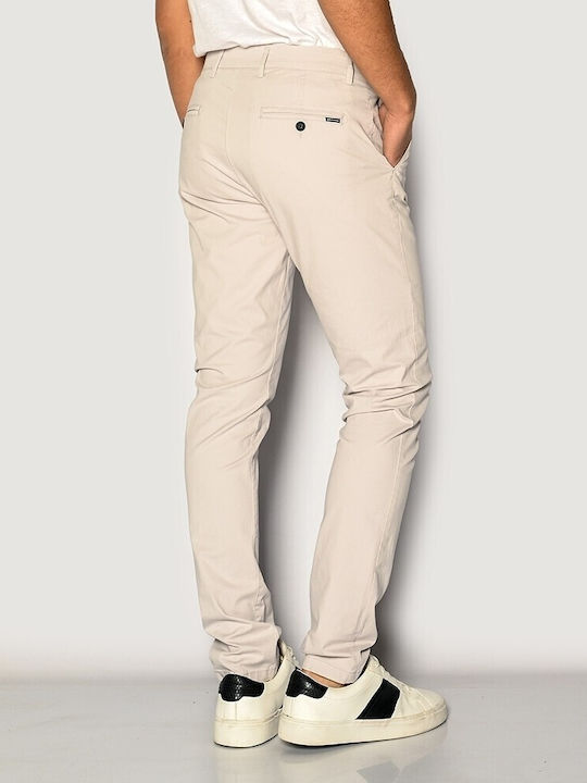 Brokers Jeans Herrenhose Chino Elastisch Weiß