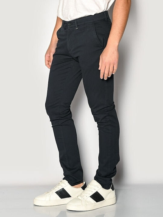 Trousers Chino Elastic Navy Blue