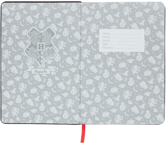 Cinereplicas Notebook 80 Sheets A5 Ruled with Elastic Black