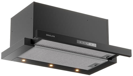 Davoline Ios Pro 60 Sliding Vent Hood 60cm Black