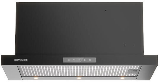 Davoline Ios Pro 60 Sliding Vent Hood 60cm Black